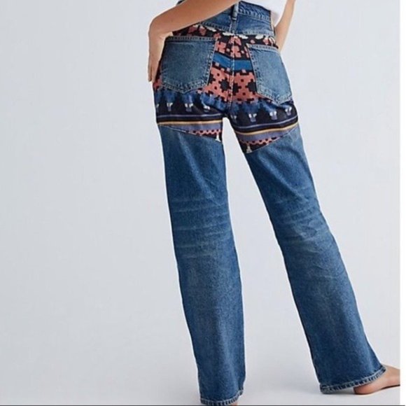 FREE PEOPLE WE THE FREE Rocky Mountain Straight Leg Jeans - Picture 2 of 8